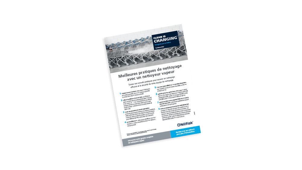 Meilleures pratiques pour un nettoyage à la vapeur sûr